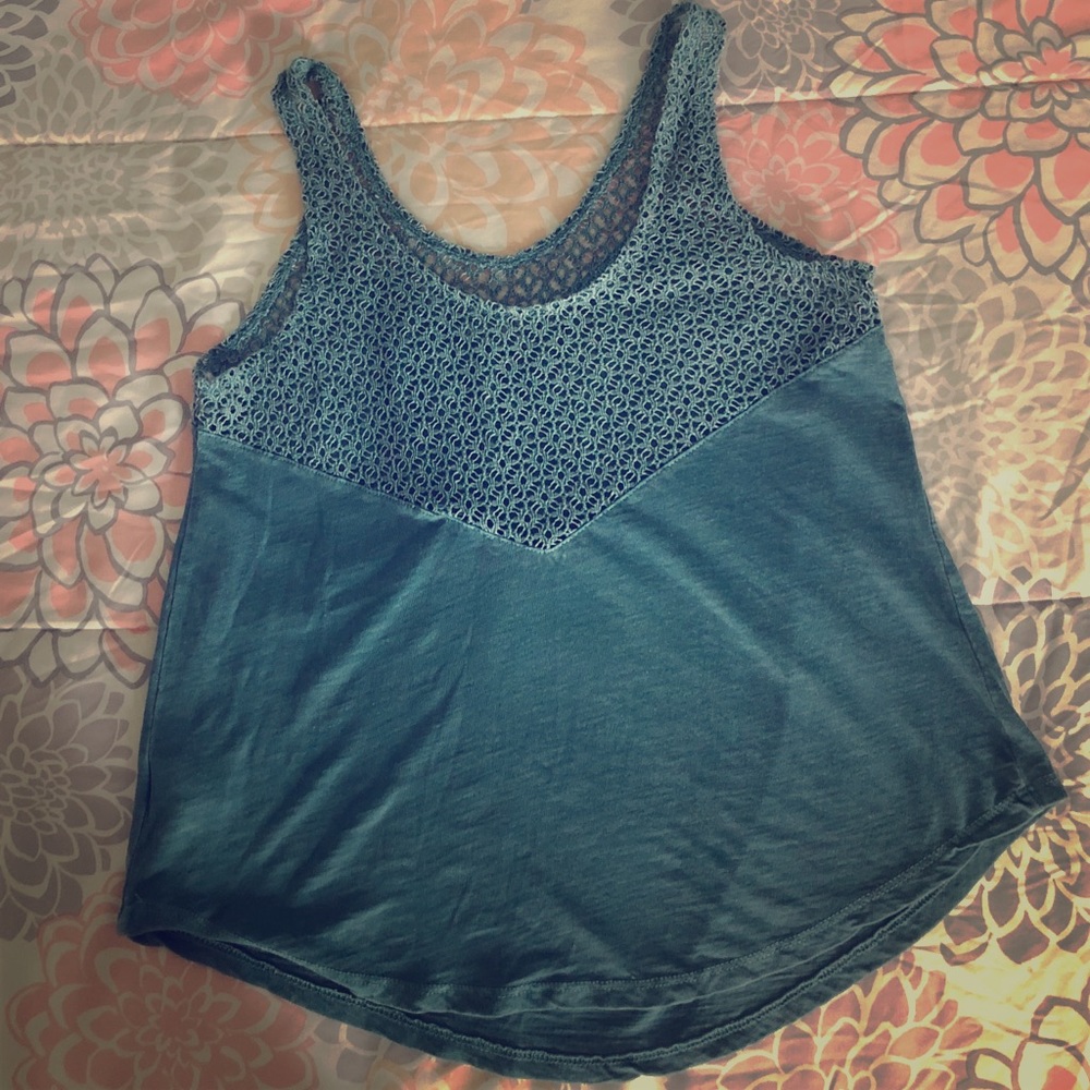 Blue Lace Top